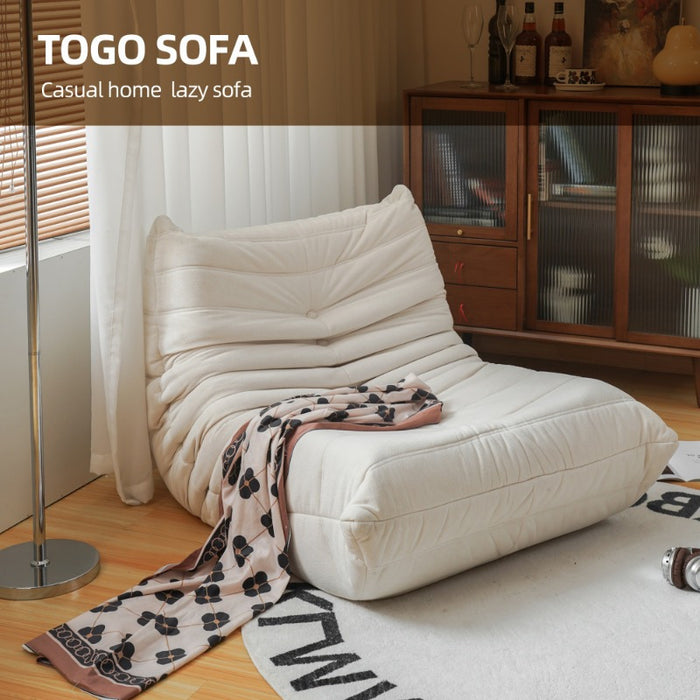 White Corner Bean Bag Chair