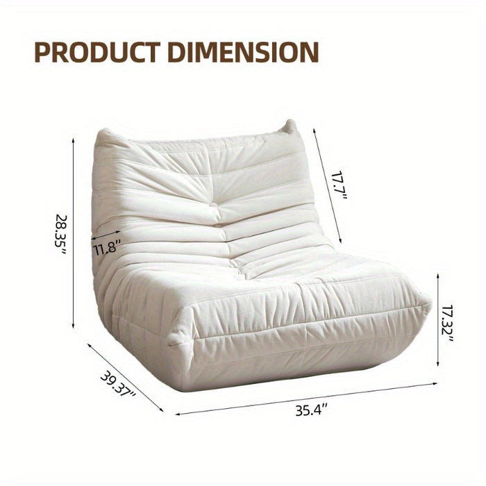 White Corner Bean Bag Chair