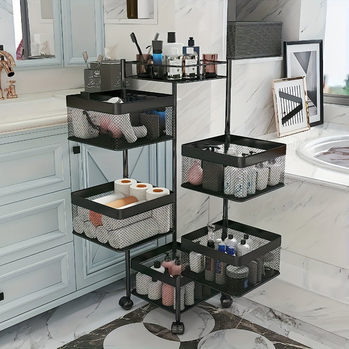 5-Tier Rotating Kitchen Storage Shelf