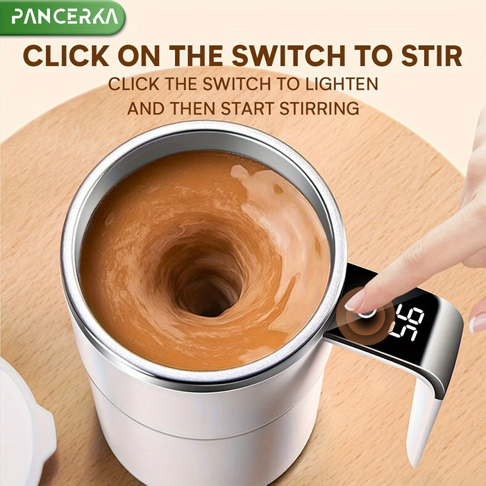 Self-Stirring Coffee Mug with Temperature Display