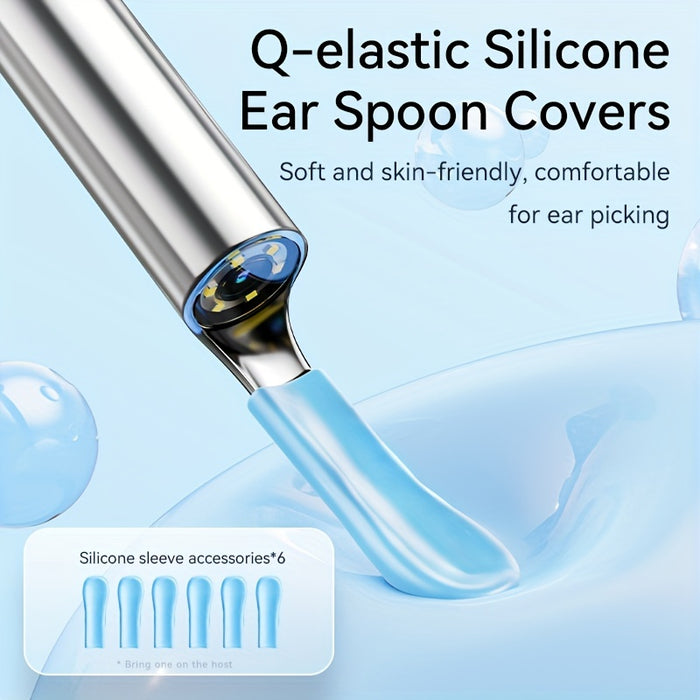 Metal, Plastic, and Silicone Smart Earwax Cleaner