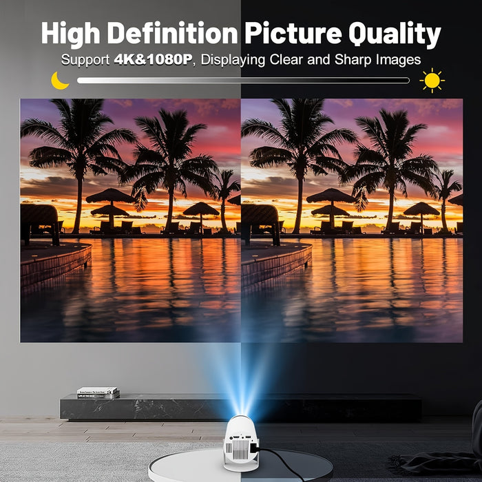 HY300 Pro Mini Portable Projector, 4K/260