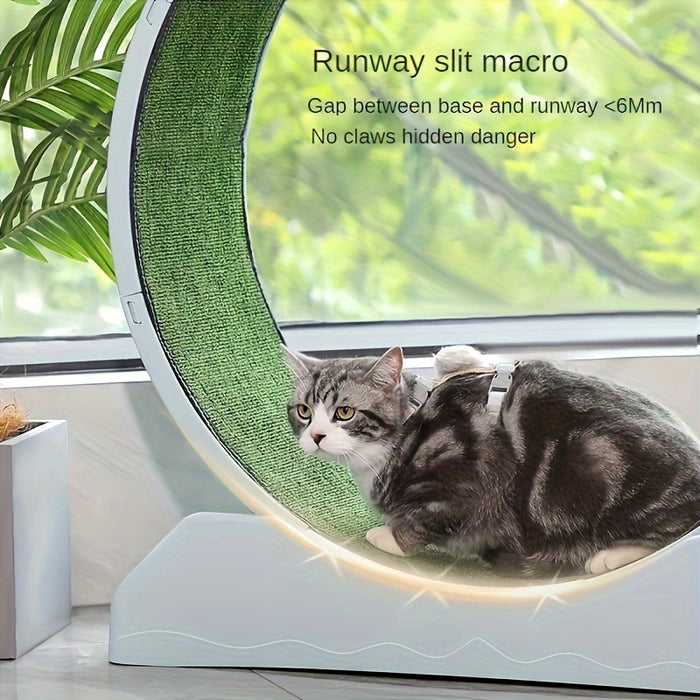 Cat Running Wheel with Carpeted Runway & Locking