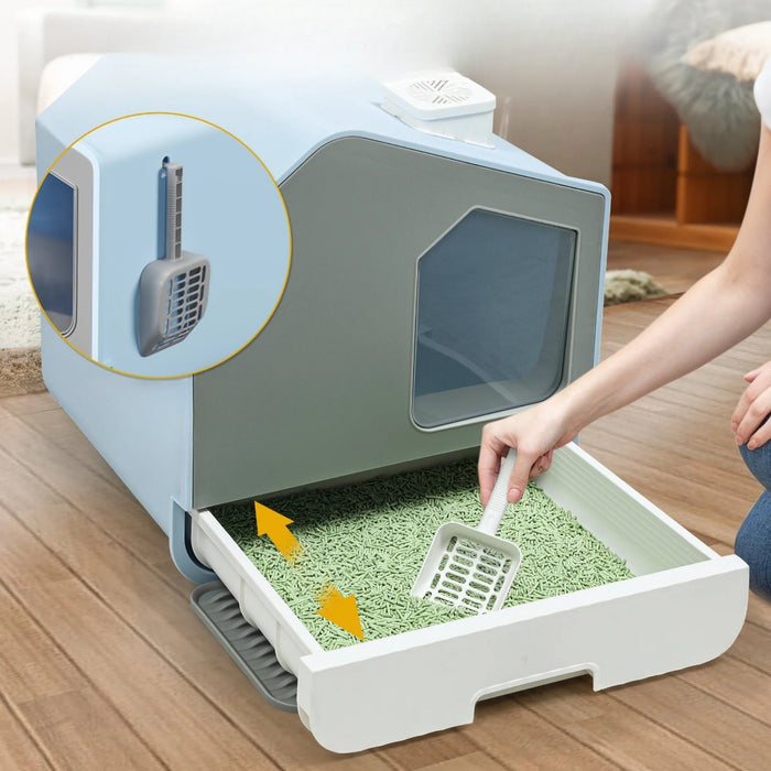 Extra Large Enclosed Cat Litter Box